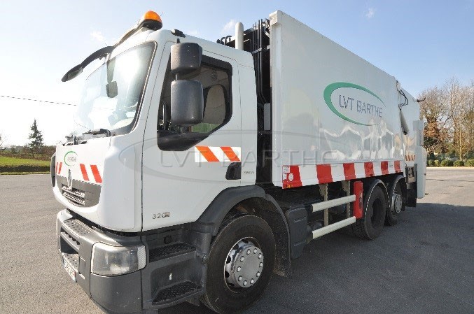 Location BOM Renault 320 DXI avec benne Faun